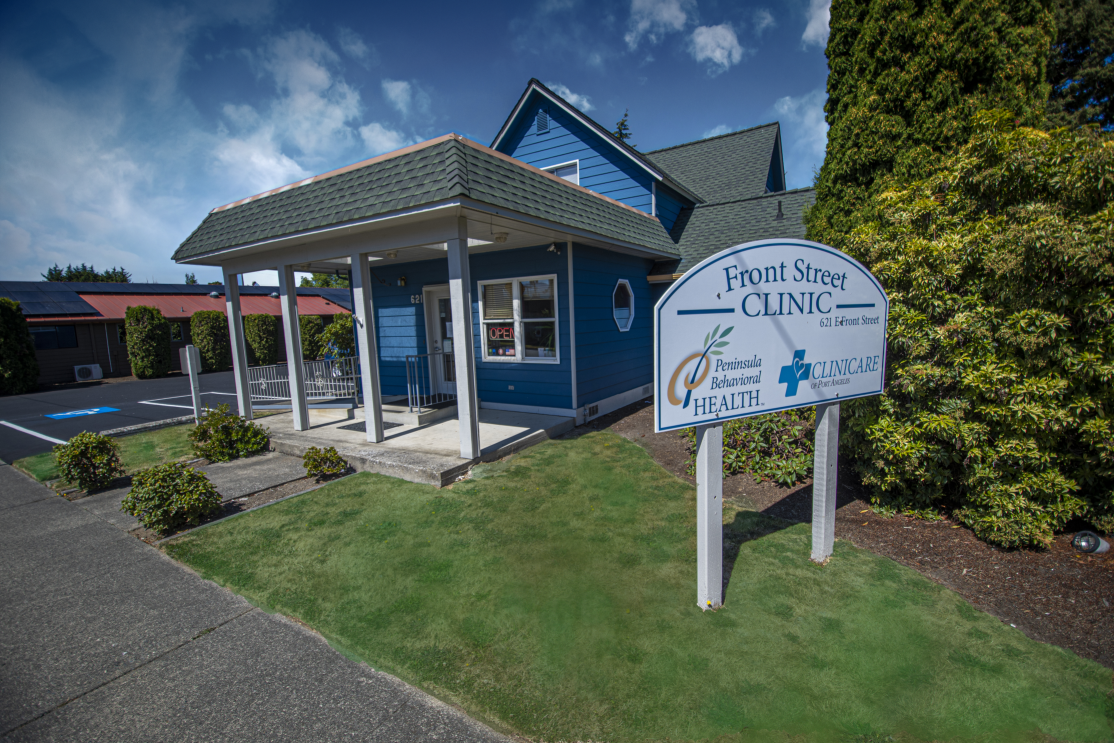 Front St Sign - Green Web Version_1 Peninsula Behavioral Health Front Street Clinic therapy in Clallam County private insurance Medicaid